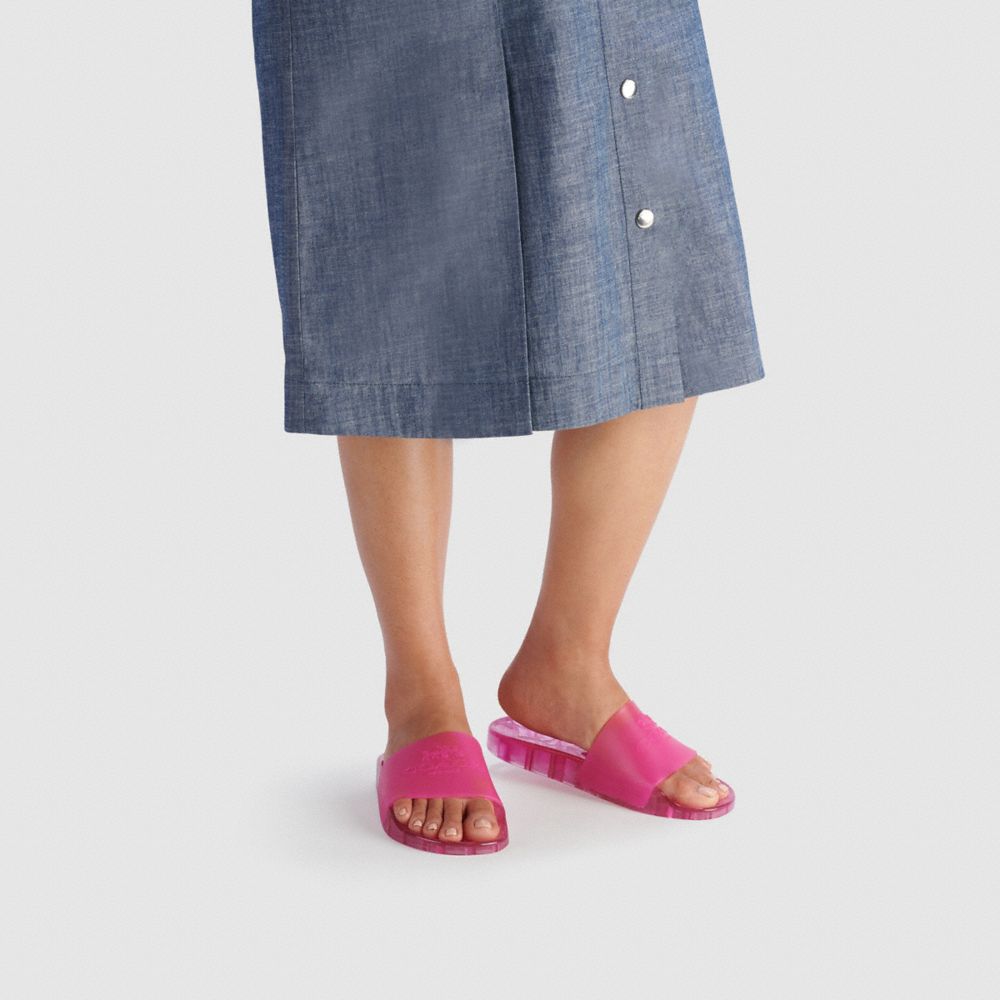coach pink slides