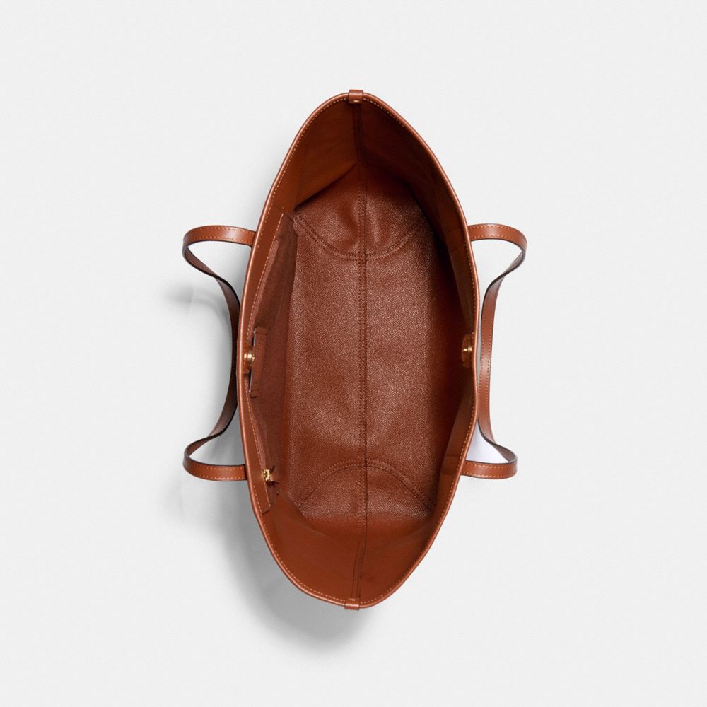 CITY TOTE IN SIGNATURE CANVAS WITH LIPS PRINT - Alternate View 1