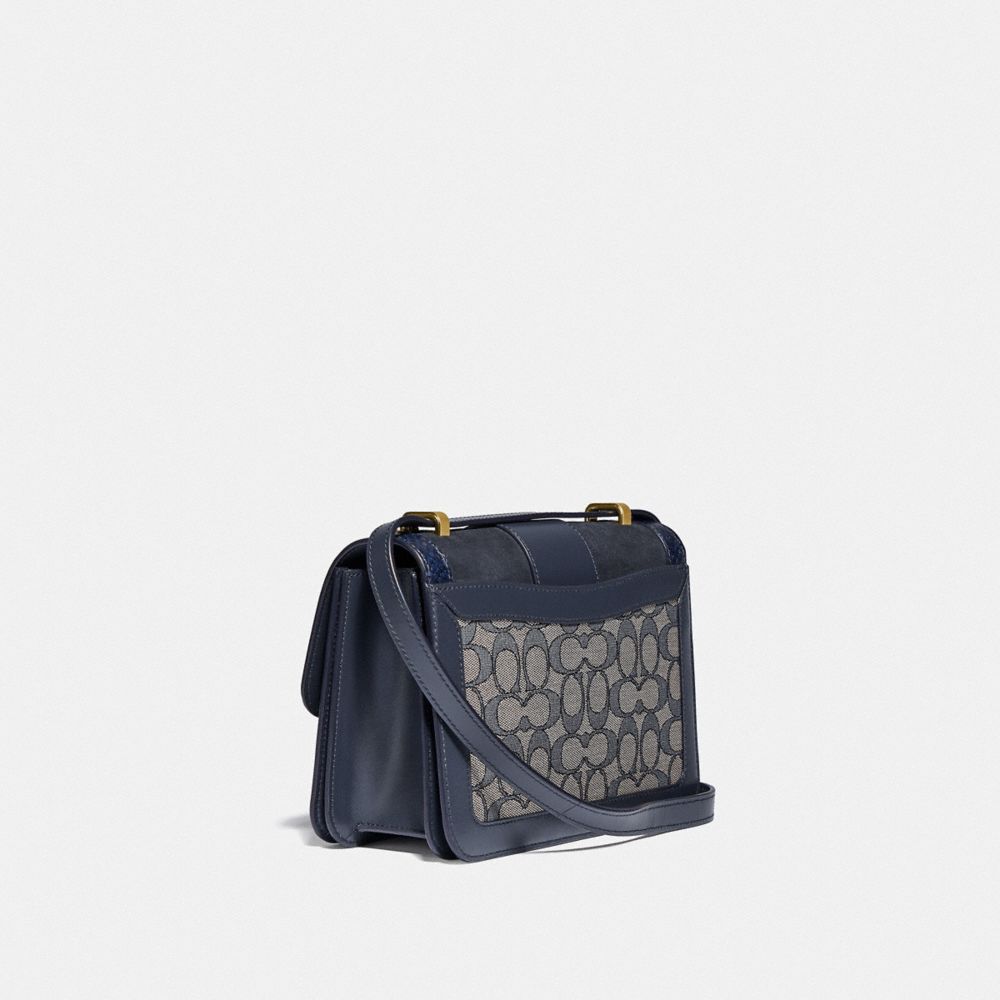 COACH Alie Shoulder Bag In Signature Jacquard With Snakeskin Detail