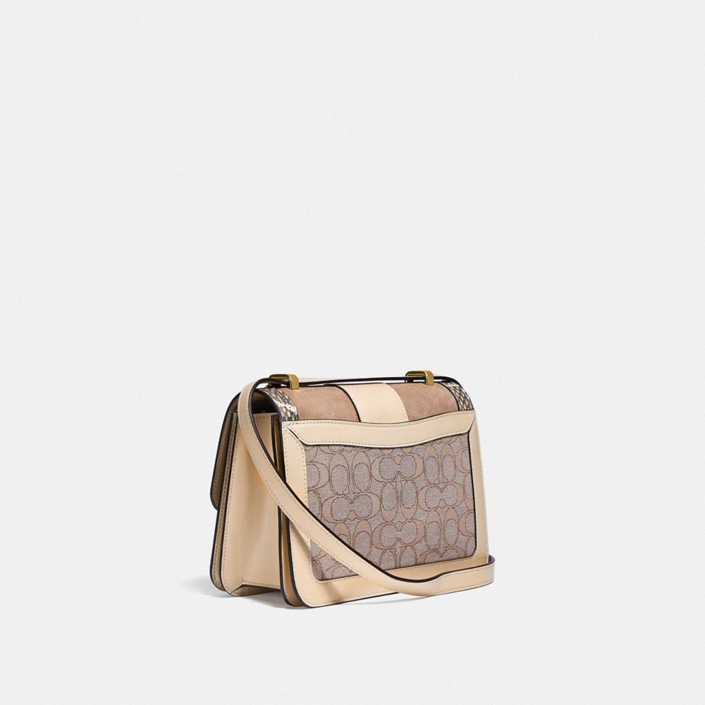 COACH Alie Shoulder Bag In Signature Jacquard With Snakeskin Detail