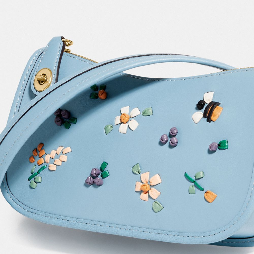 COACH Swinger 20 With Floral Embroidery
