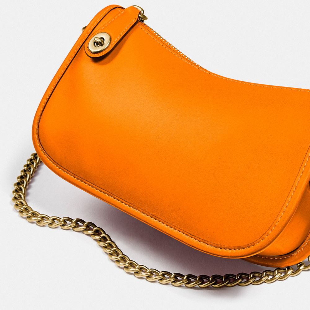 Coach Swinger 20 in Original Natural Leather Brass/Carrot New Featured Recycled & Upcycled Alternate View 4