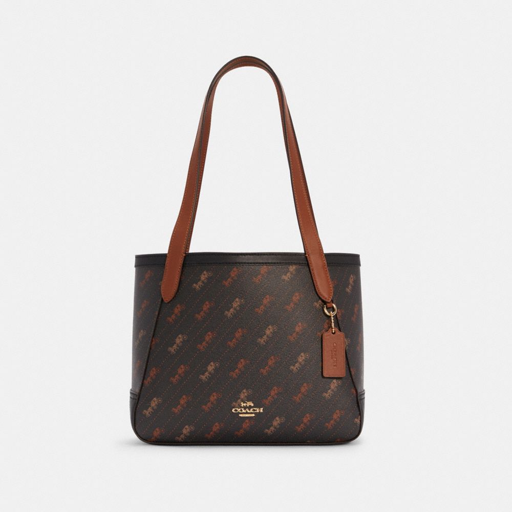 Coach Horse and Carriage Tote 27 With Horse and Carriage Dot Print Im/Black What's New Online Exclusives  