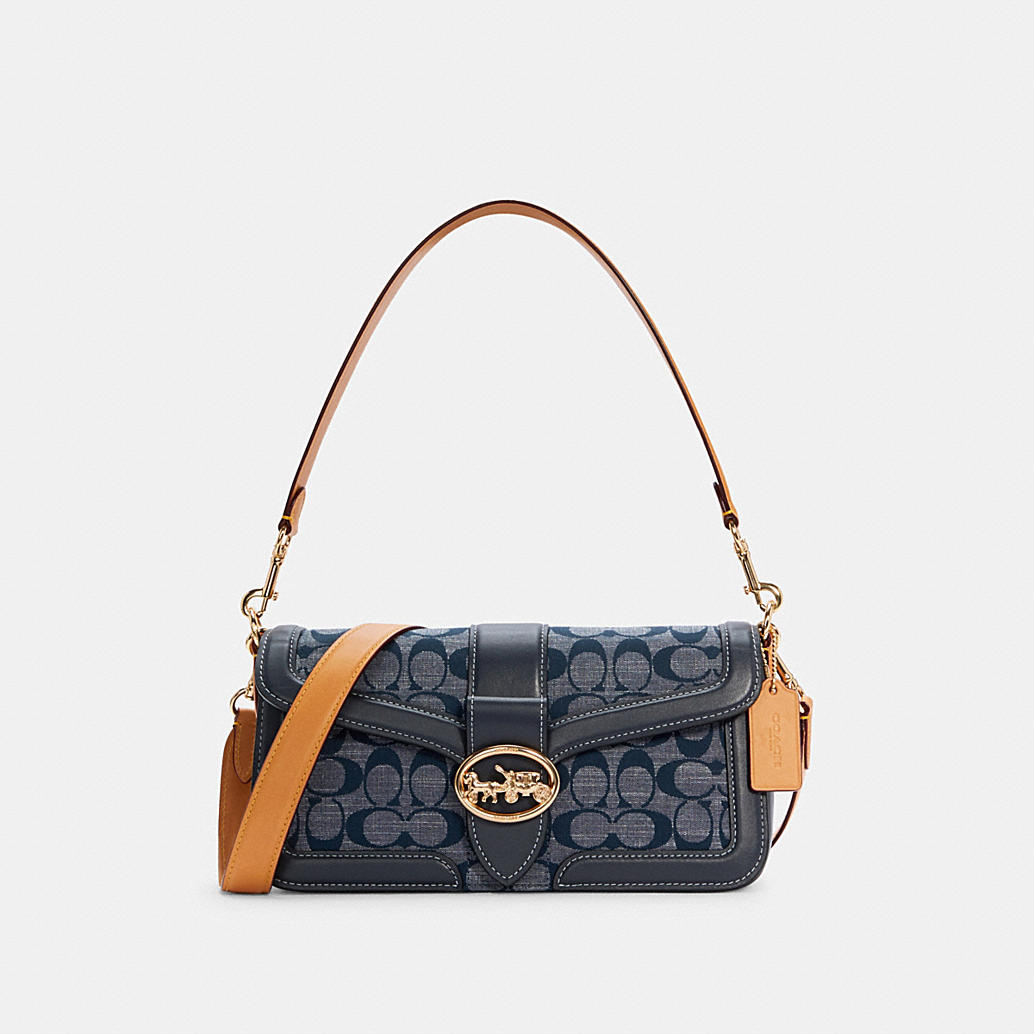 COACH® Outlet | GEORGIE SHOULDER BAG IN SIGNATURE CHAMBRAY