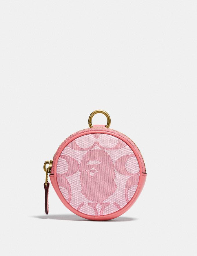 BAPE X COACH COIN CASE IN SIGNATURE JACQUARD