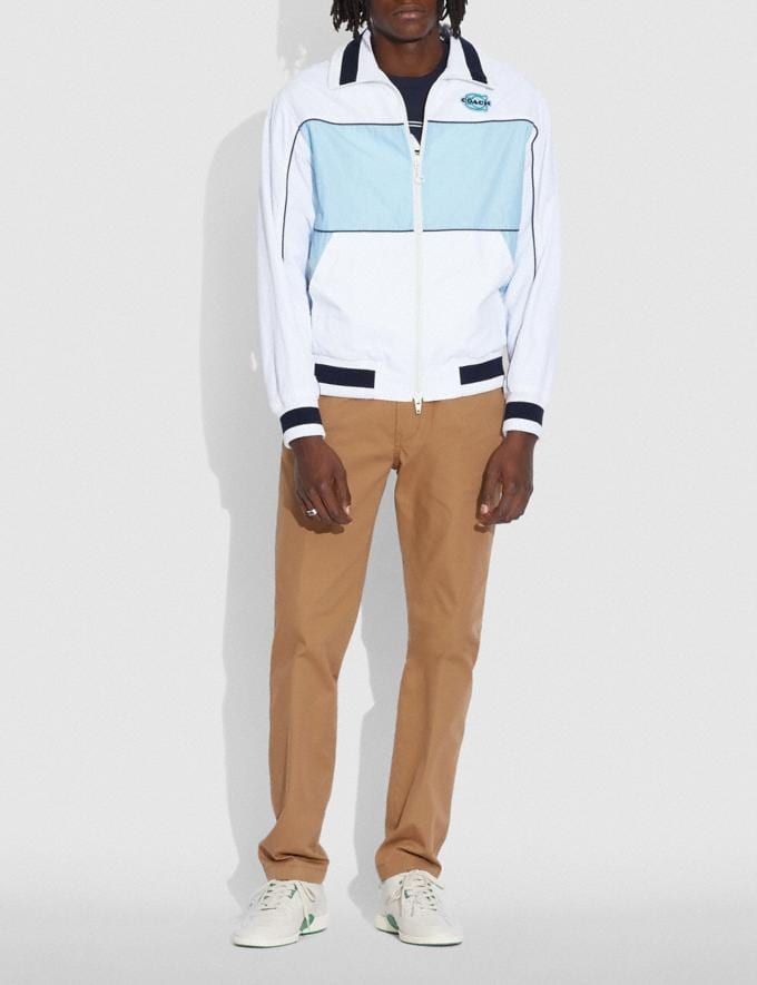 Coach Colorblock Mashup Windbreaker in Recycled Nylon White Translations 6.1-Otheroutlet Alternate View 1