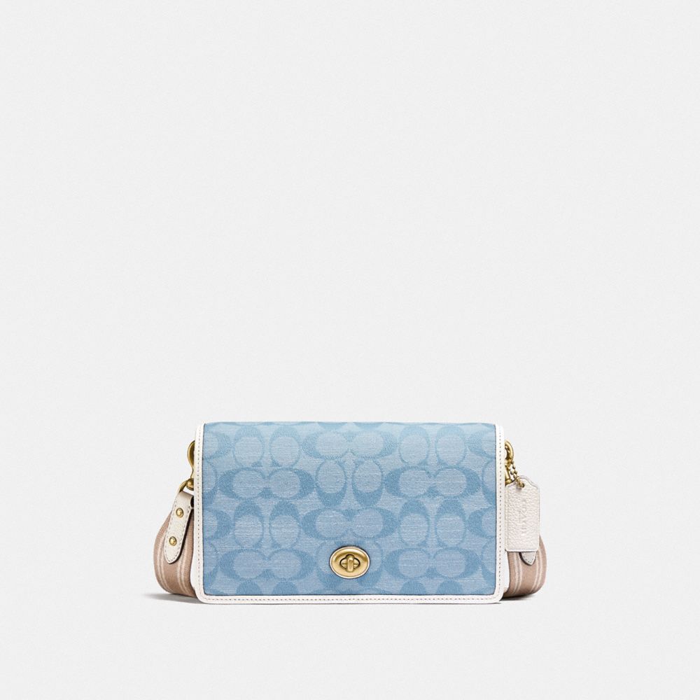Coach Hayden Foldover Crossbody Clutch In Signature Chambray ModeSens