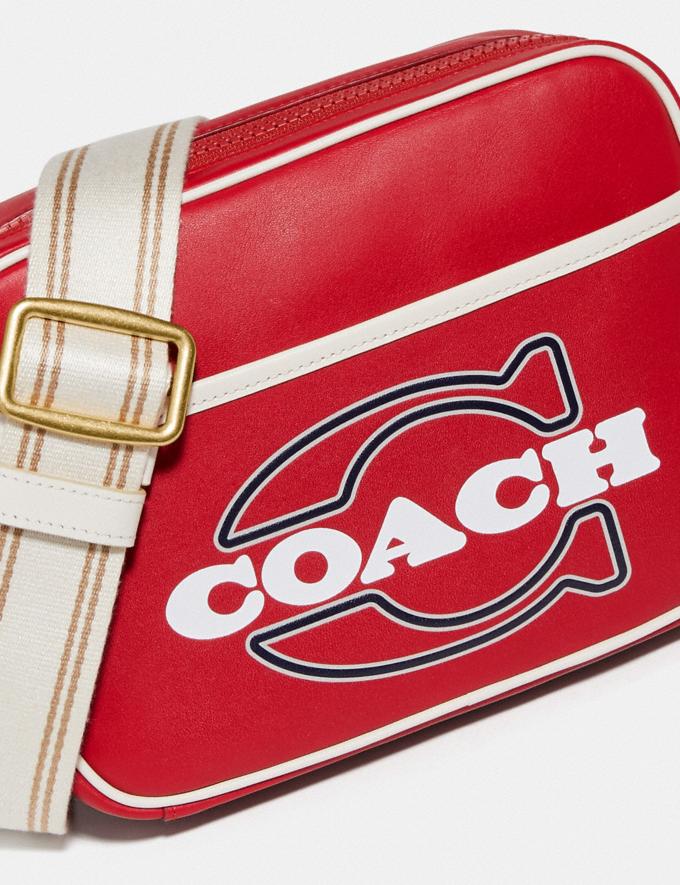 Coach Flight Bag Brass/Electric Red Chalk New Men's New Arrivals Bags Alternate View 4
