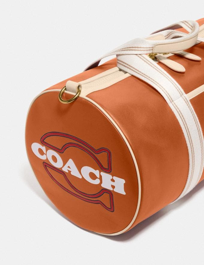 Coach Duffle Brass/Hazelnut Ivory New Men's New Arrivals Bags Alternate View 3
