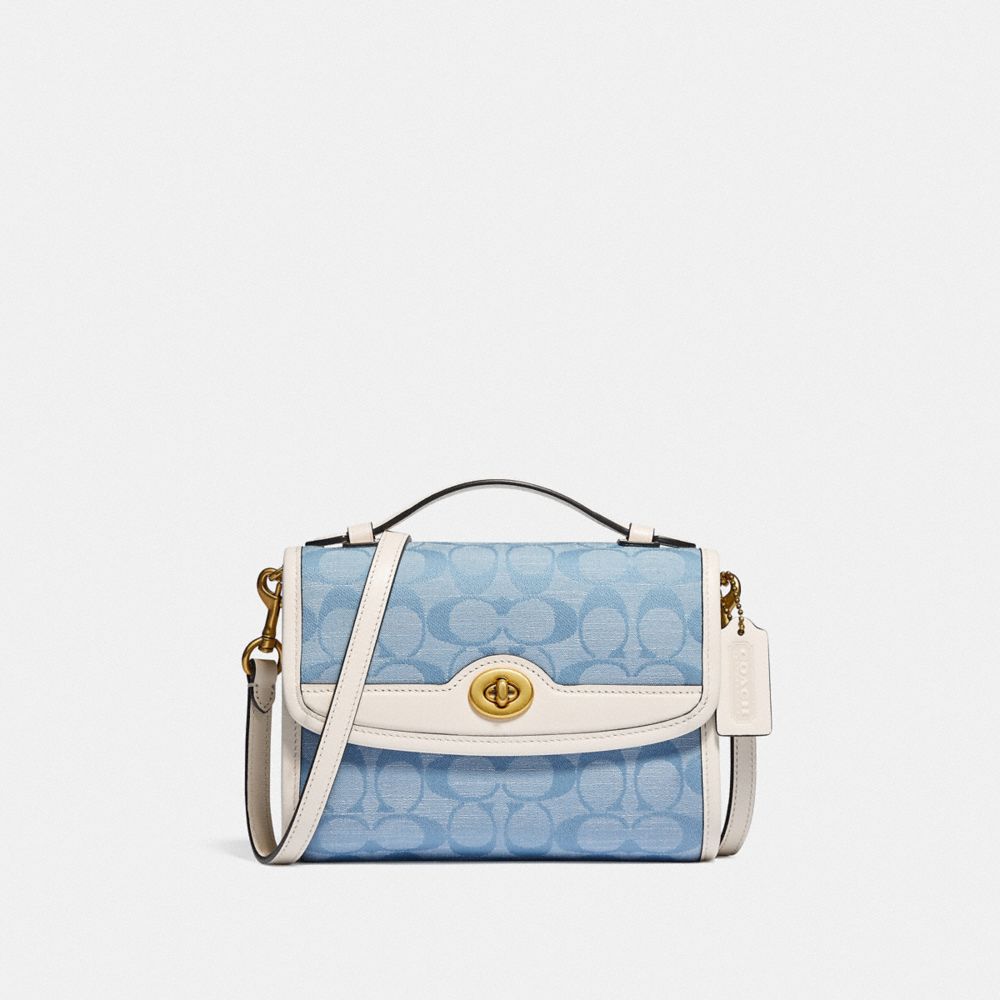 COACH Kip Turnlock Crossbody In Signature Chambray