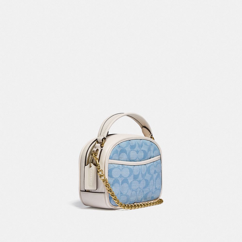 COACH Lunchbox Top Handle In Signature Chambray With Quilting