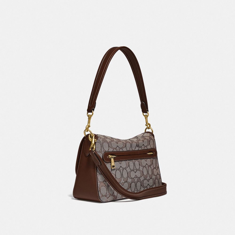 COACH®,QA_AUTO_SOFT TABBY SHOULDER BAG IN SIGNATURE JACQUARD ,,Angle View