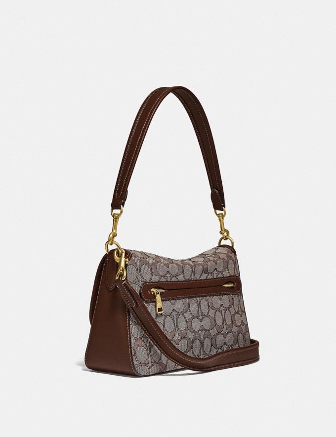 Coach Soft Tabby Shoulder Bag in Signature Jacquard B4/Oak Maple Gifts Alternate View 1