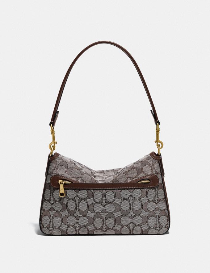 Coach Soft Tabby Shoulder Bag in Signature Jacquard B4/Oak Maple Gifts Alternate View 2