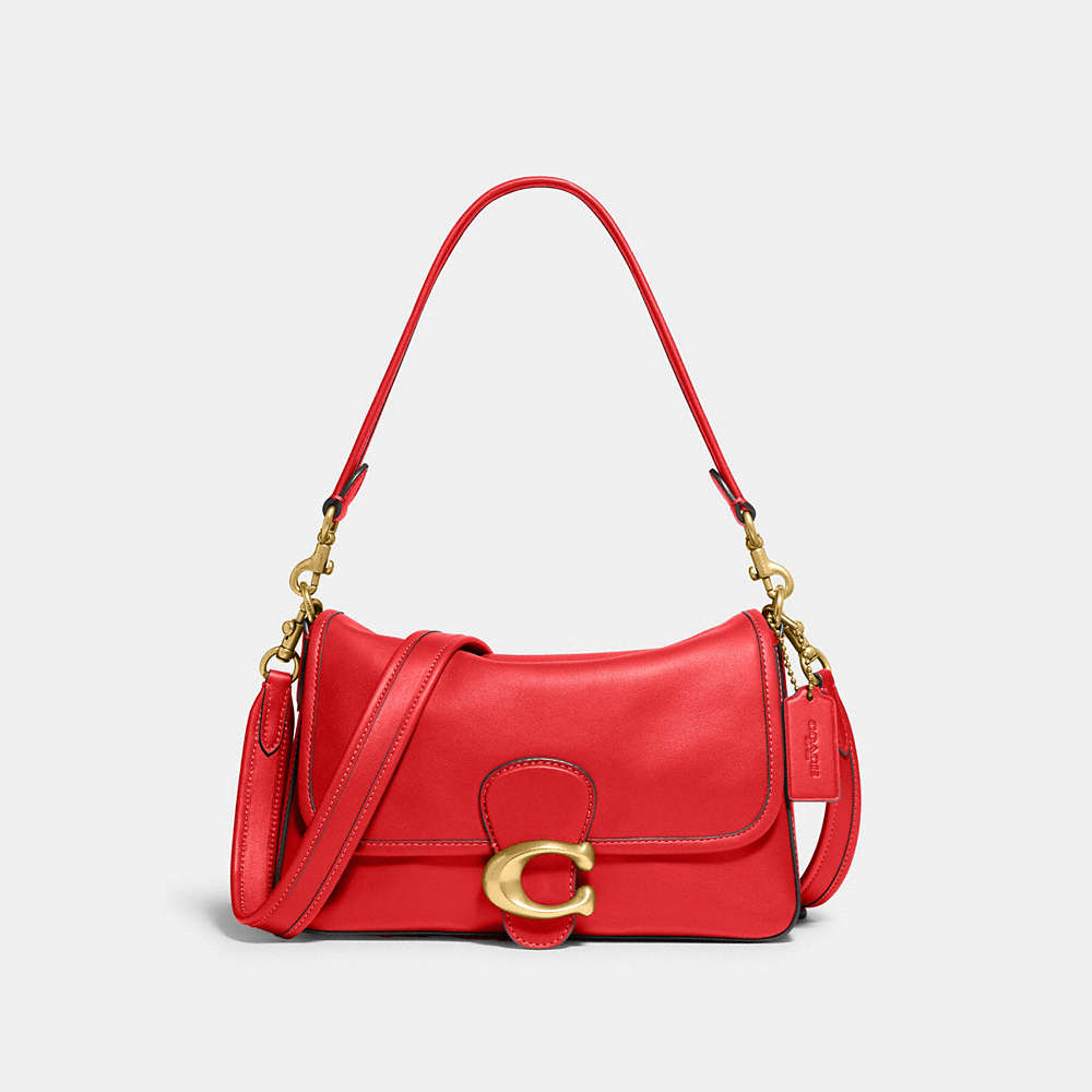 Coach Soft Tabby Shoulder Bag In Red