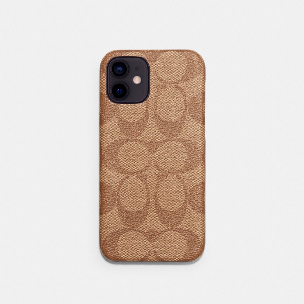 COACH® Outlet IPHONE 12 CASE IN SIGNATURE CANVAS