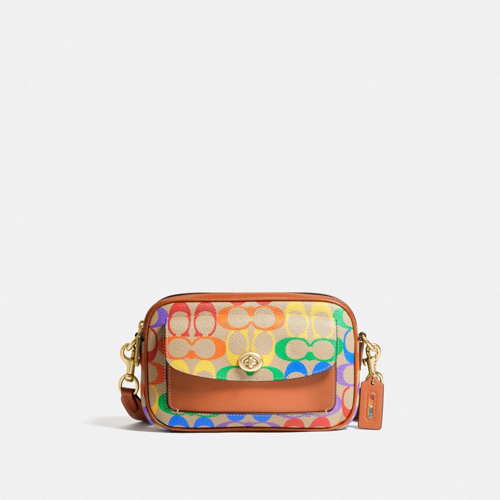 Coach Outlet sale features 50% off of its Pride Collection - rainbow  apparel, purses and wallets 