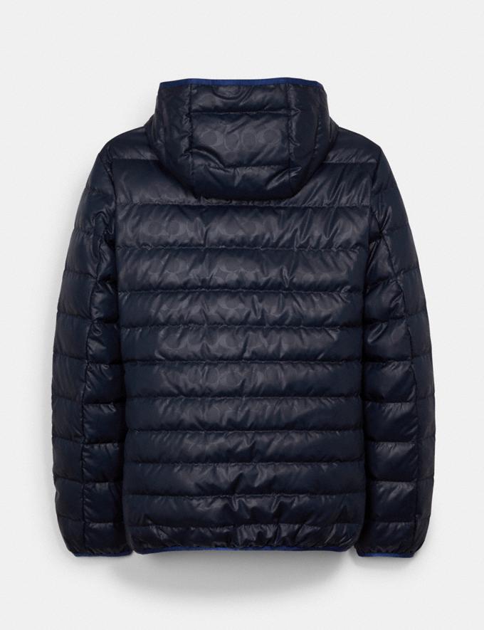 Coach Packable Down Jacket Navy Blazer DEFAULT_CATEGORY Alternate View 2
