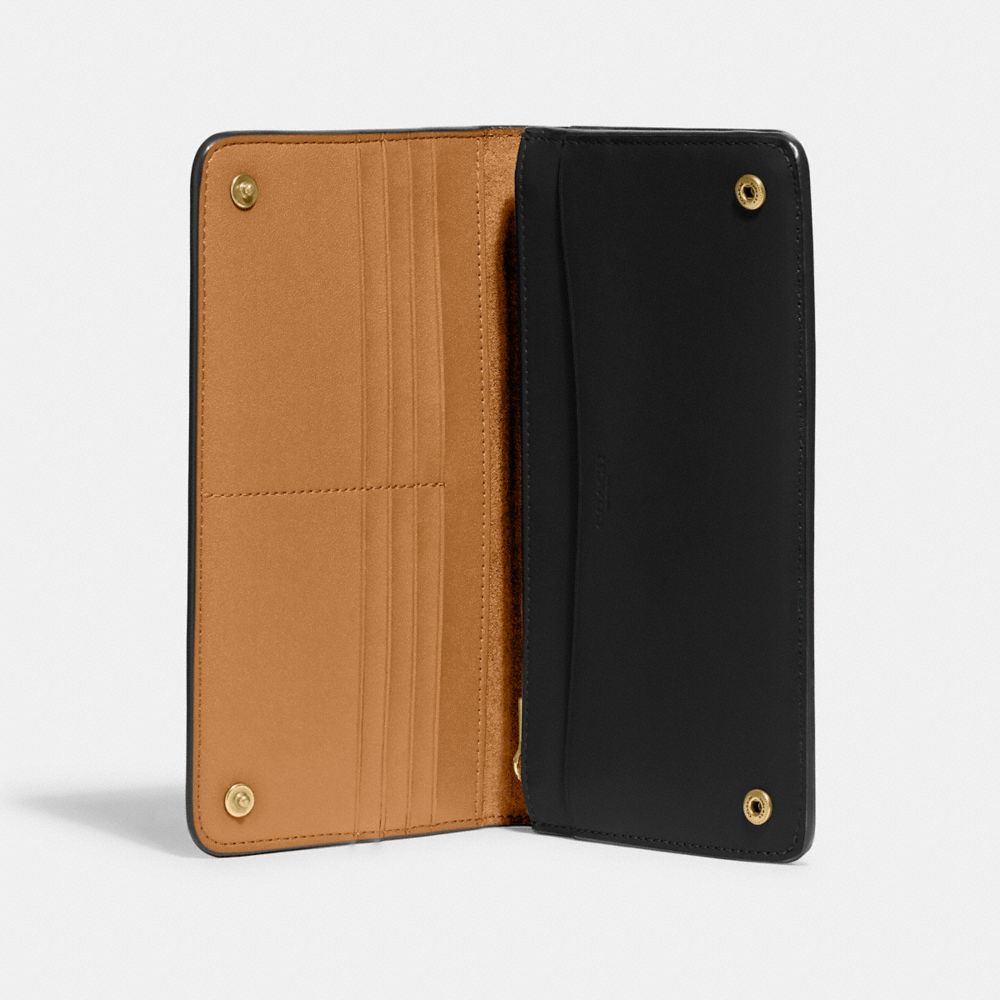 coach slim leather wallet