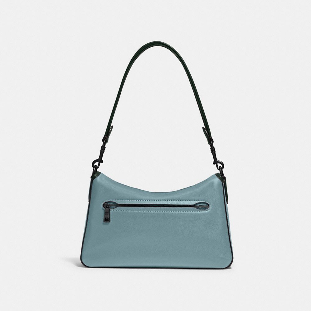 QA_AUTO Soft Tabby Shoulder Bag In Colorblock, Pewter/Sage Multi, Product