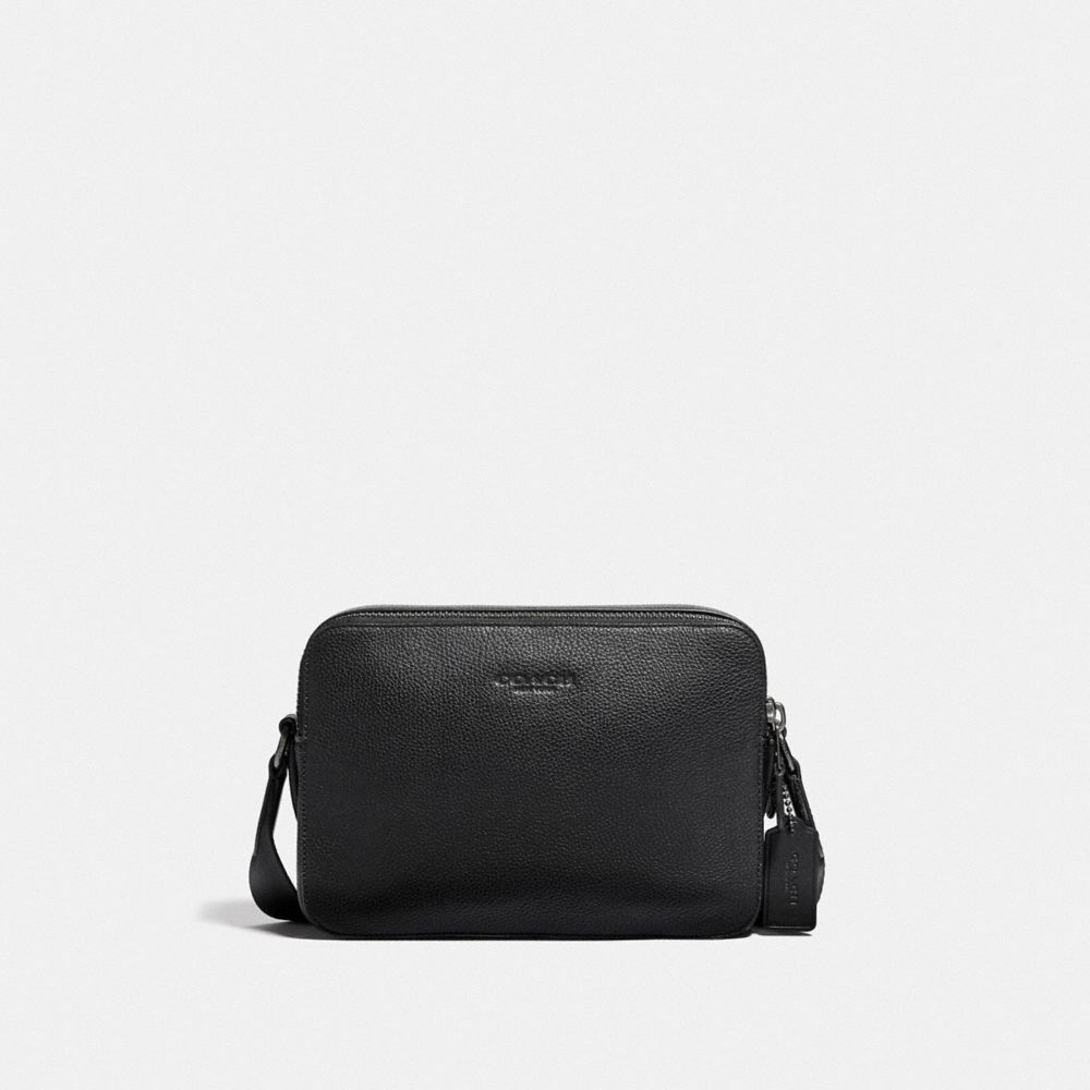 COACH®,CHARTER CROSSBODY 24,Pebble Leather,Small,,Front View