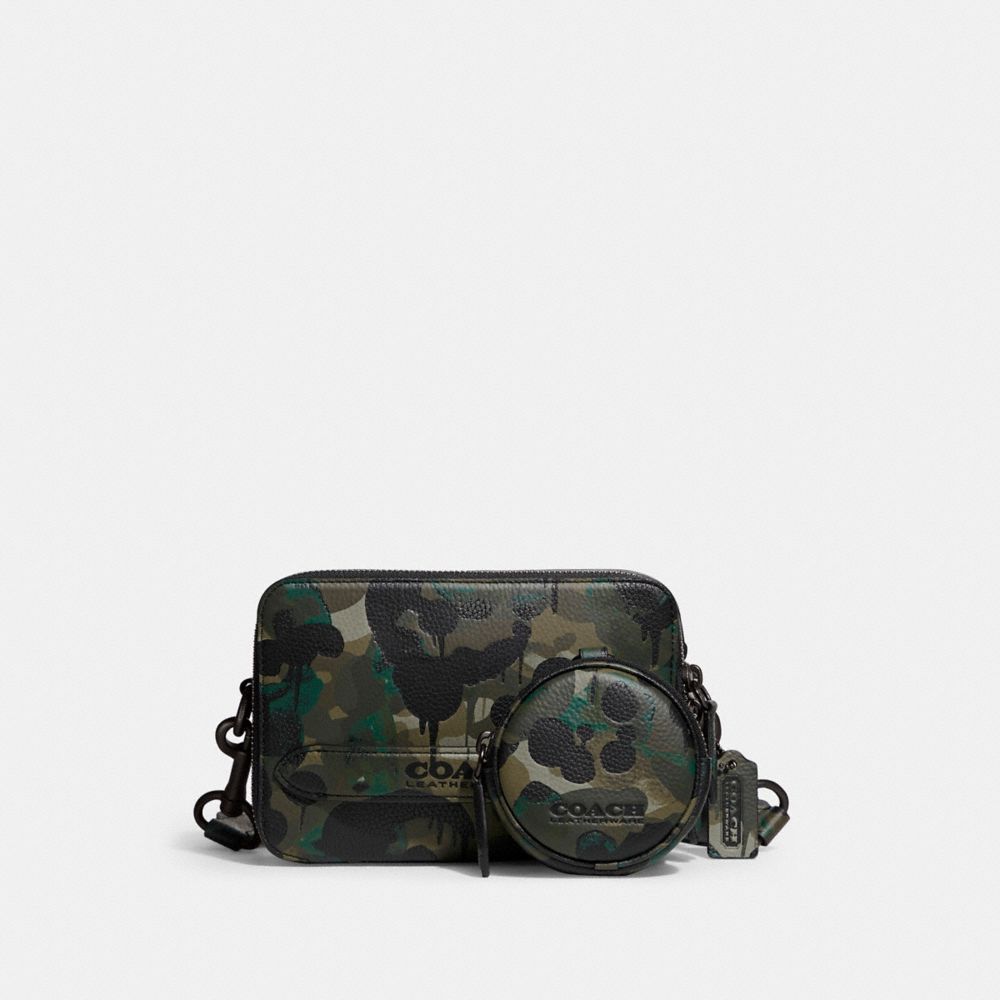 Charter Crossbody With Hybrid Pouch With Camo Print