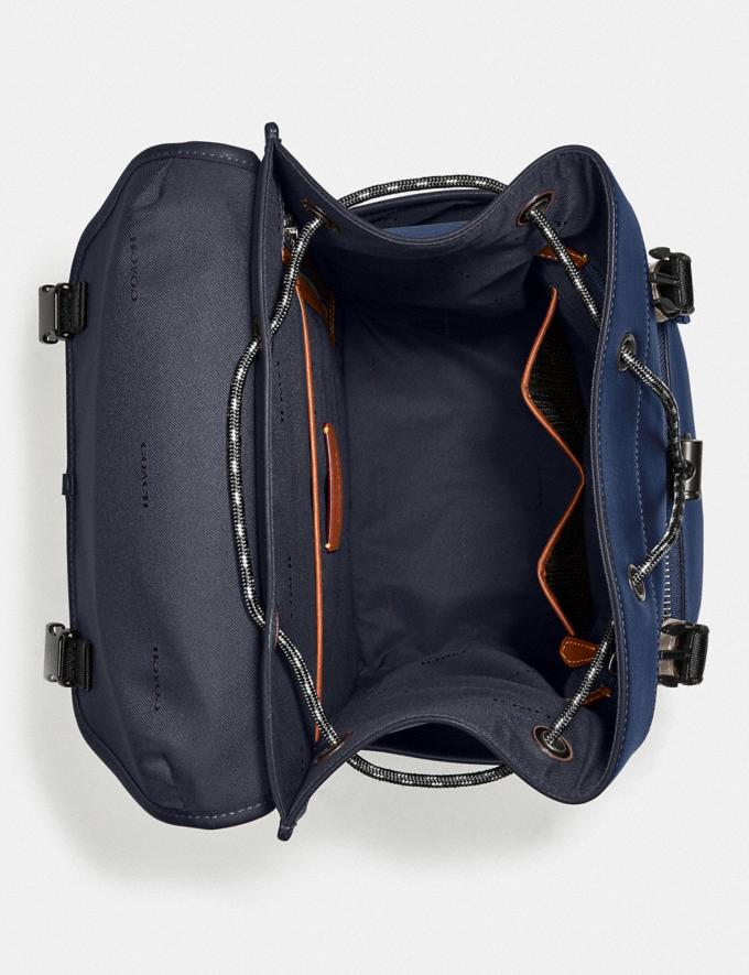Coach League Flap Backpack in Colorblock Canyon/Midnight Navy DEFAULT_CATEGORY Alternate View 2