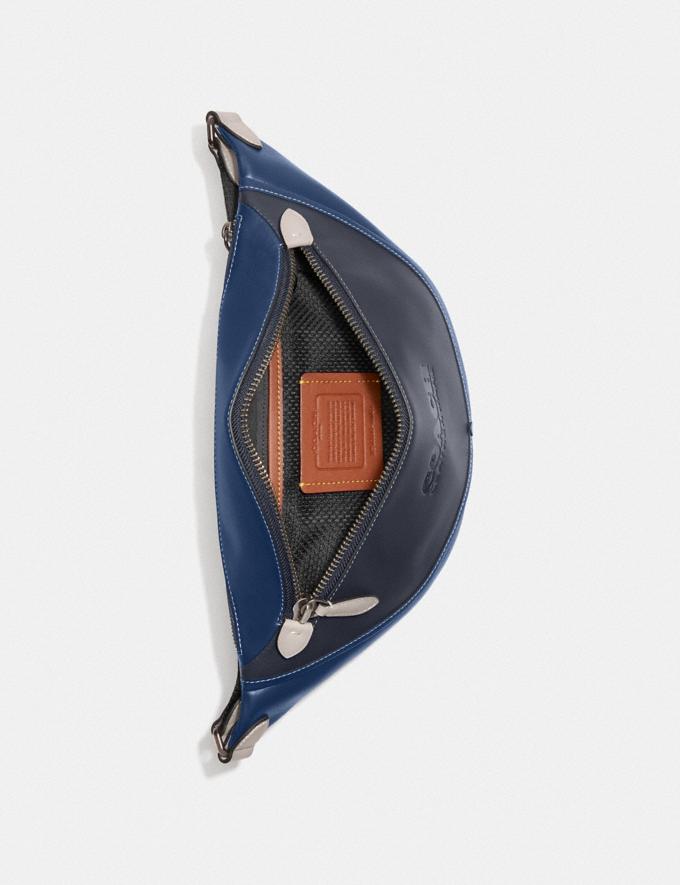 Coach League Belt Bag in Colorblock Black Copper/Deep Blue Multi DEFAULT_CATEGORY Alternate View 2