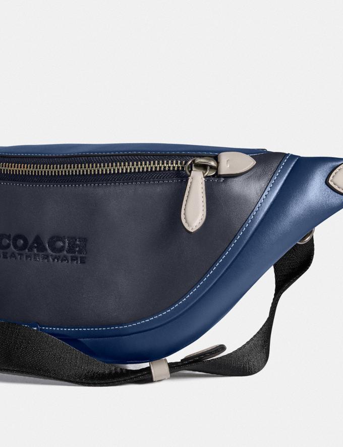 Coach League Belt Bag in Colorblock Black Copper/Deep Blue Multi DEFAULT_CATEGORY Alternate View 4
