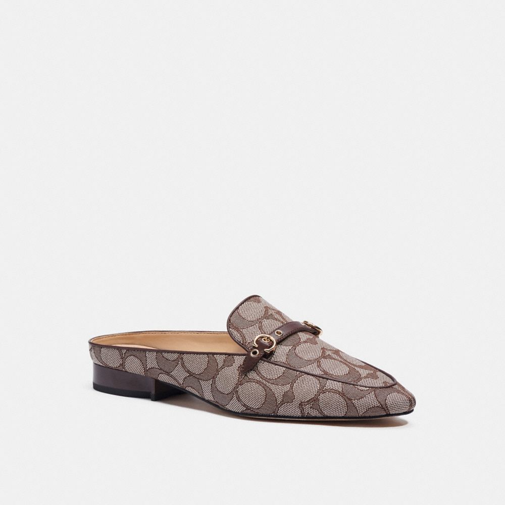 coach irene mule black