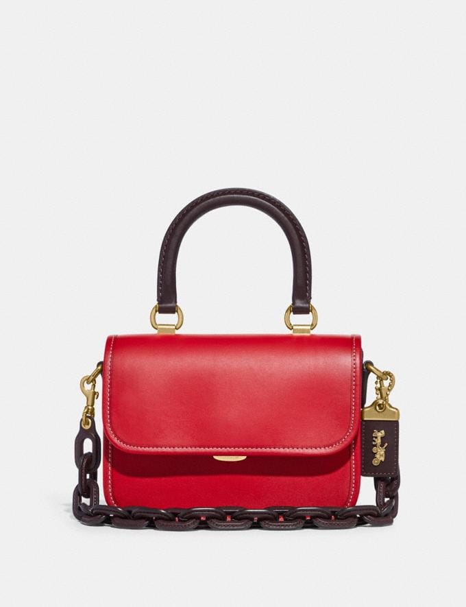 Coach Rogue Top Handle in Colorblock B4/Candy Apple Multi Translations BF translations retail and outlet  