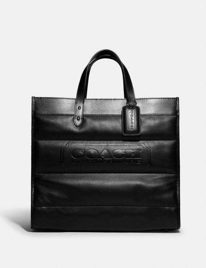 Coach Field Tote 40 With Quilting Ji/Black DEFAULT_CATEGORY  