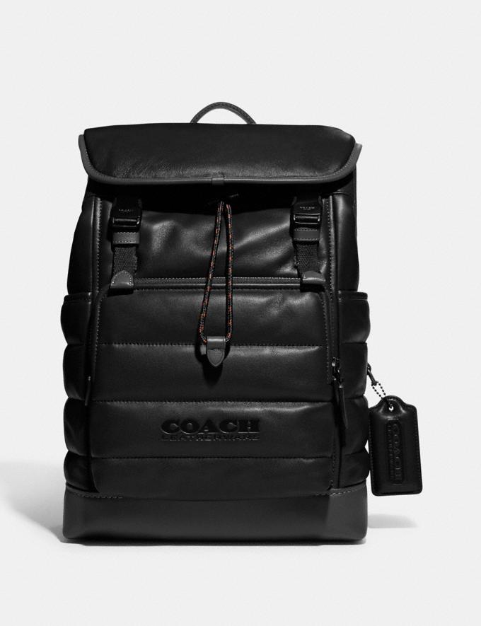 Coach League Flap Backpack With Quilting Ji/Black DEFAULT_CATEGORY  