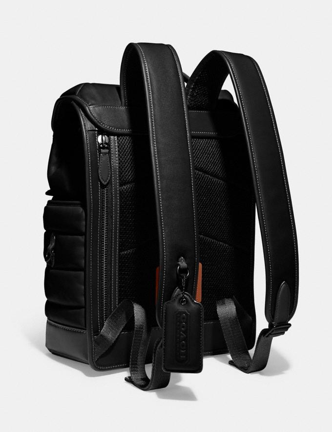 Coach League Flap Backpack With Quilting Ji/Black DEFAULT_CATEGORY Alternate View 1