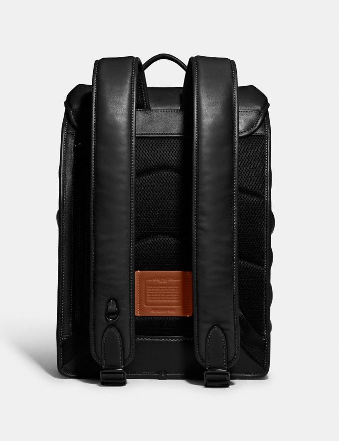Coach League Flap Backpack With Quilting Ji/Black DEFAULT_CATEGORY Alternate View 2