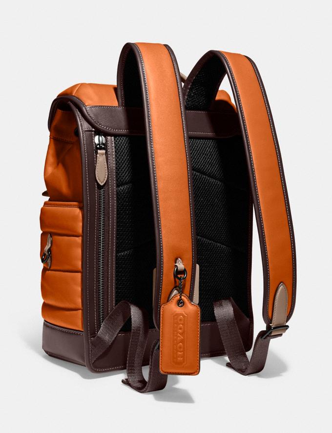 Coach League Flap Backpack With Quilting Ji/Canyon/Dark Teak DEFAULT_CATEGORY Alternate View 1