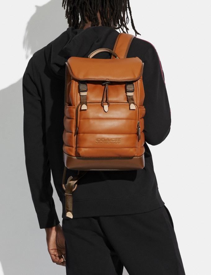 Coach League Flap Backpack With Quilting Ji/Canyon/Dark Teak DEFAULT_CATEGORY Alternate View 4