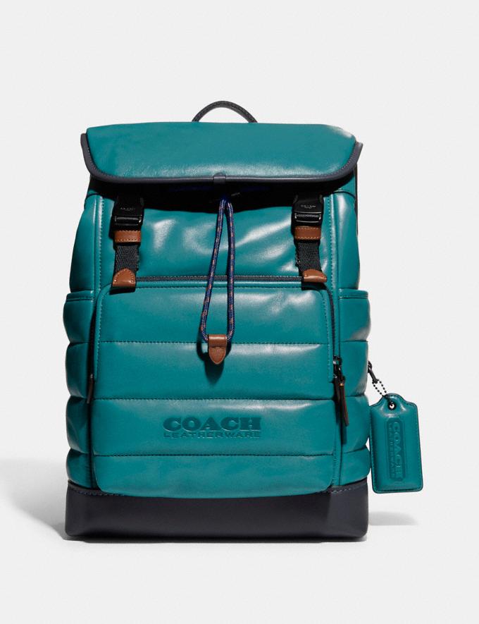 Coach League Flap Backpack With Quilting Ji/Shadow Blue/Midnight Navy DEFAULT_CATEGORY  