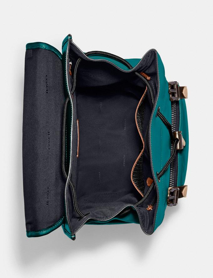 Coach League Flap Backpack With Quilting Ji/Shadow Blue/Midnight Navy DEFAULT_CATEGORY Alternate View 2