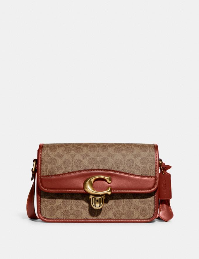Coach Studio Shoulder Bag in Signature Canvas B4/Tan Rust Translations BF translations retail and outlet  