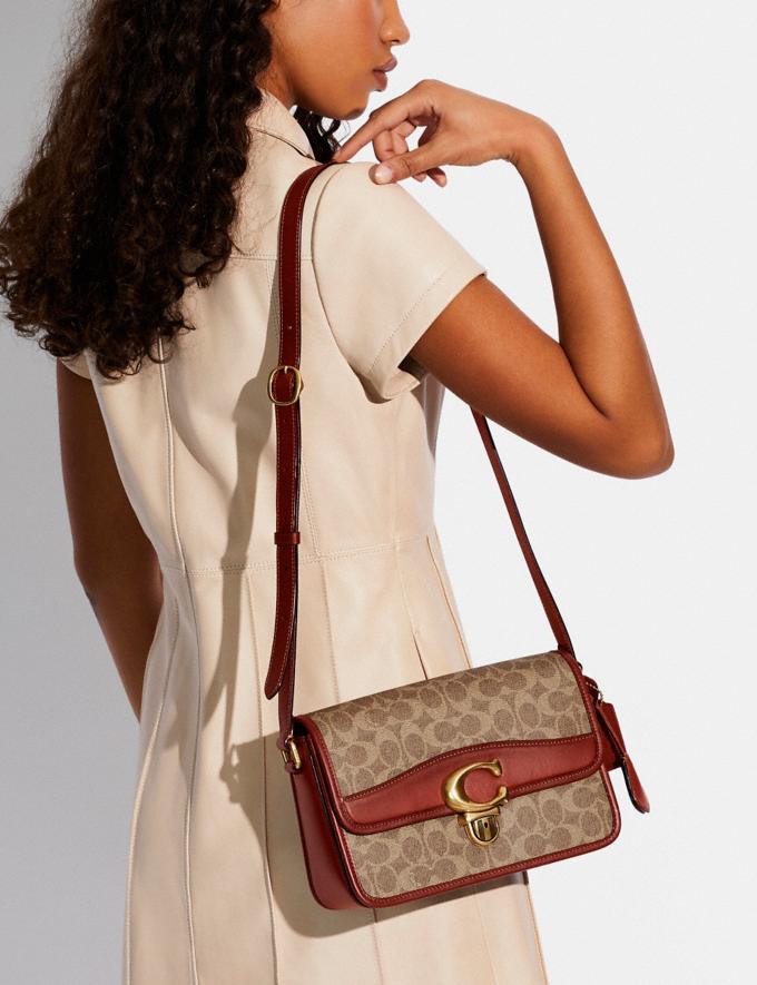 Coach Studio Shoulder Bag in Signature Canvas B4/Tan Rust Translations BF translations retail and outlet Alternate View 4