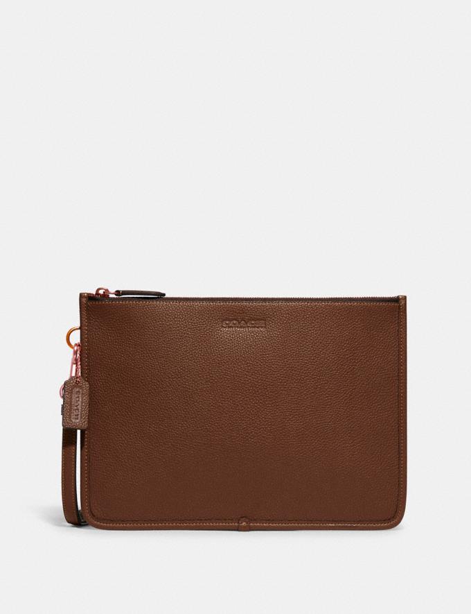 Coach Charter Pouch Dark Saddle DEFAULT_CATEGORY  