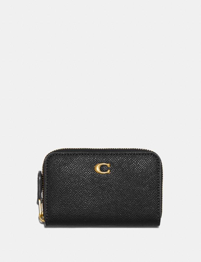 Coach Small Zip Around Card Case B4/Black DEFAULT_CATEGORY  