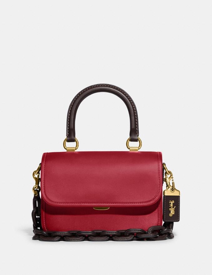 Coach Rogue Top Handle in Colorblock B4/Brick Red Multi DEFAULT_CATEGORY  