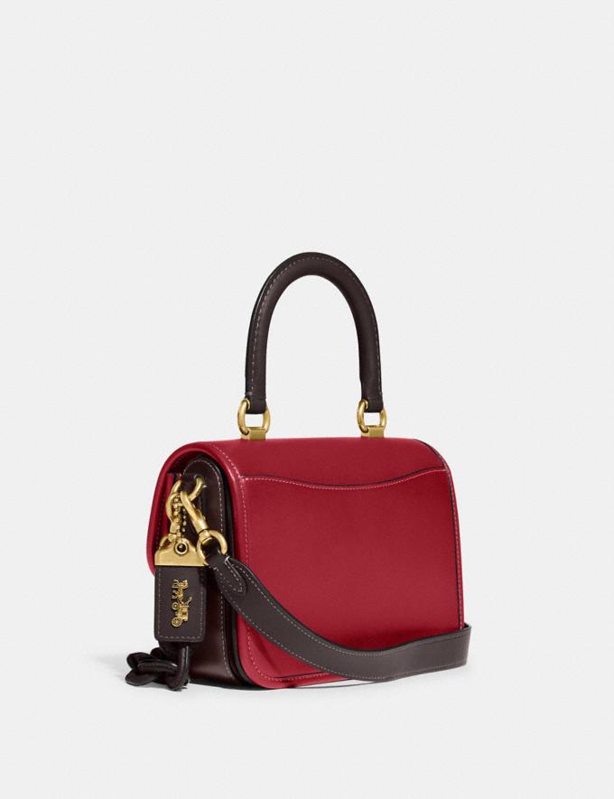 Coach Rogue Top Handle in Colorblock B4/Brick Red Multi DEFAULT_CATEGORY Alternate View 1