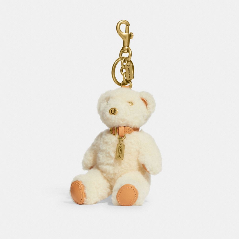 Bear Bag Charm In Shearling