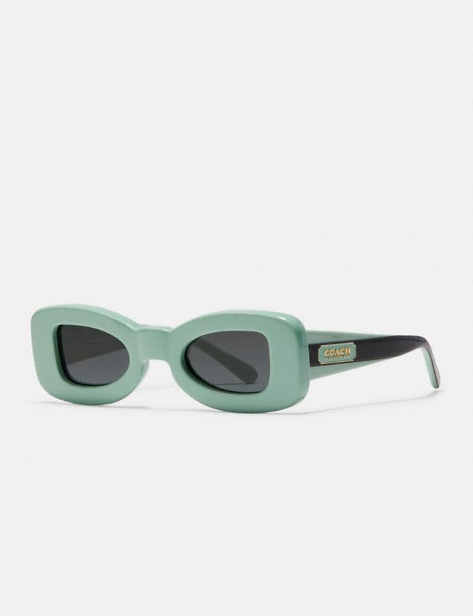 Coach Rectangle Frame Sunglasses Soft Green Translations 2.1 Retail Additions Translations  