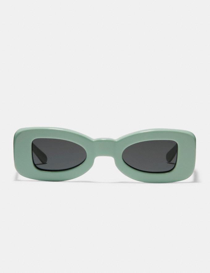 Coach Rectangle Frame Sunglasses Soft Green Translations 2.1 Retail Additions Translations Alternate View 1