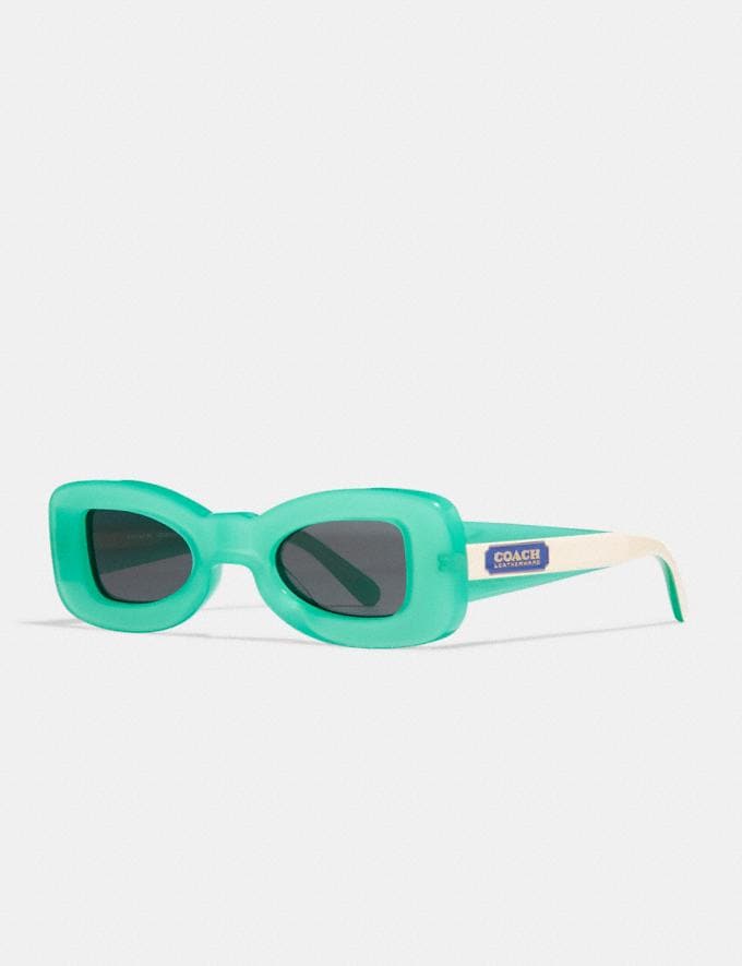 Coach Rectangle Frame Sunglasses Turquoise Translations 2.1 Retail Additions Translations  