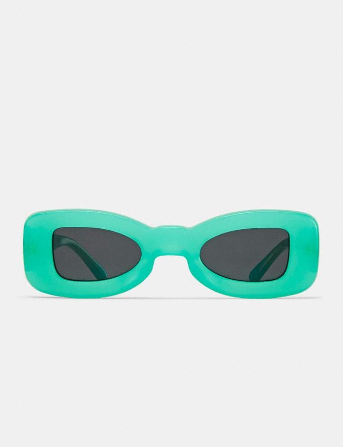 Coach Rectangle Frame Sunglasses Turquoise Translations 2.1 Retail Additions Translations Alternate View 1